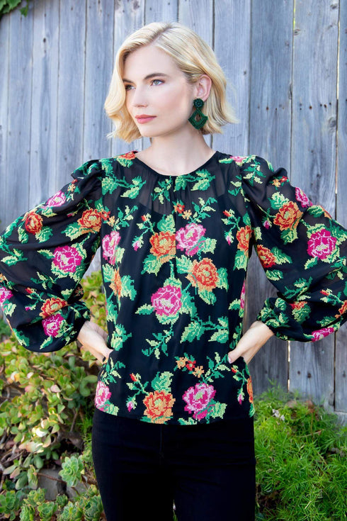 Harlow Top - Crossstitch Rose